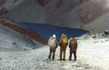 В поисках нефрита в районе перевала Оспин-Дабан, 1993 г.