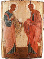 Икона апостолов Петра и Павла. XV век