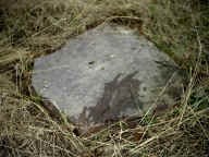 Пичугинский камень-следовик. "След" справа внизу
